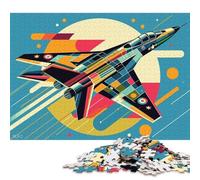 Puzzle per adulti 1000 F111 Aardvark Wpap Pop Art Puzzle quadrato per adulti, puzzle in legno, rompicapo per adulti 1000 pezzi (75x50 cm)