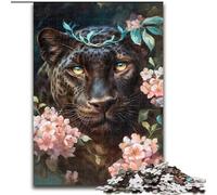 Puzzle per adulti 1000 fiori Black Panther Puzzle impegnativi Impossibile Difficile Sfida Giocattolo per adolescenti (Dimensioni 50x75cm)