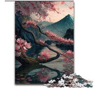 Puzzle per adulti 1000 fiori di ciliegio giapponesi Puzzle da 1000 pezzi Puzzle impegnativo per adolescenti e famiglie (dimensioni 26x38cm)