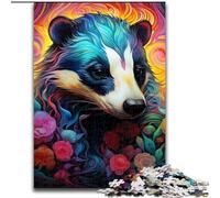 Puzzle per adulti 1000 fiori di tasso del miele in legno,perfetti per divertirsi in famiglia durante i compleanni,Natale 50x75cm per decorazioni per la casa,allenamento del cervello e regali