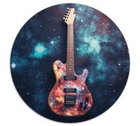 Puzzle per adulti 1000 Galaxy Guitar, puzzle rotondo da 1000 pezzi, rompicapo ad alta difficoltà per adolescenti, 67,5x67,5 cm