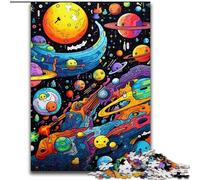 Puzzle per adulti 1000 Galaxy Planet Puzzle per adulti 1000 pezzi Rompicapo impegnativo per adolescenti, perfetto per l'arredamento della casa o come regalo Dimensioni: 38x26cm
