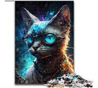 Puzzle per adulti 1000 gatti siamesi in legno, giocattoli regalo educativi intellettuali decompressivi divertenti giochi per famiglie 50x75cm per giochi interattivi per famiglie