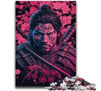 Puzzle per adulti 1000 giochi di attività per famiglie impegnativi sui ninja giapponesi fai da te, giocattolo per decorazioni murali per la casa, regali 50x75cm
