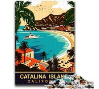 Puzzle per adulti 1000 giochi educativi sull'isola di Catalina, California, decorazione per la casa, gioco educativo per compleanni e Natale (dimensioni 38x26cm)