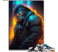 Puzzle per adulti 1000 Gorilla dal futuro in legno idea regalo unica fai da te per la casa 50x75cm perfetti per decorazioni per la casa compleanni feste e regali.