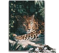 Puzzle per adulti 1000 leopardi della giungla per età 14+ gioco rompicapo miglior regalo per adulti e adolescenti 26x38cm