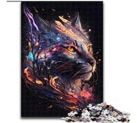 Puzzle per adulti 1000 linci in legno idea regalo unica fai da te per la casa 50x75cm perfetti per decorazioni per la casa compleanni feste e regali.