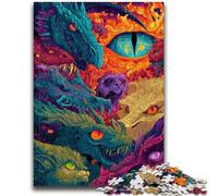 Puzzle per adulti 1000 misteriosi draghi sfida l'intelligenza del cervello giocattoli avvincenti regalo divertente per età 14+ 26x38cm