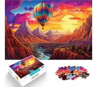 Puzzle per adulti 1000 monete mongolfiere Volante nel Cielo Gioco stimolante Giocattoli Regalo di compleanno per e adolescente Età 14 anni e oltre 26x38cm