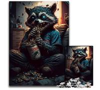 Puzzle per adulti 1000 mostri mangiatutto in legno, gioco interattivo per famiglie, feste, gioco di attività per famiglie 50x75CM/19,68x29,52 pollici