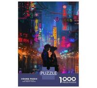 Puzzle Per Adulti 1000 Neon City Romance Puzzle Per Adulti Gioco Rompicapo Analisi E Logica Difficile Da Completare 38x26cm/1000pcs