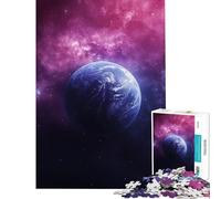 Puzzle per adulti 1000 Neon Planet Space Giocattolo Gioco intellettuale Giochi educativi ma divertenti e spiritosi Regalo per compleanni (Dimensioni 38x52cm)