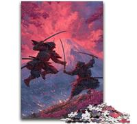 Puzzle per adulti 1000 Ninja ai piedi del Monte Fuji per gioco educativo, giocattolo, ideale come regalo per tutta la famiglia, 50x75cm