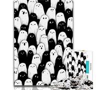 Puzzle per adulti 1000 non morti in bianco e nero 1000 pezzi per adolescenti, antistress, sfida difficile, giocattoli per la decorazione della casa (dimensioni 38x26cm)