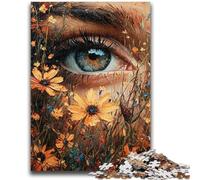 Puzzle per adulti 1000 occhi di fiori, gioco stimolante, giocattoli, offerte come regali per tutta la famiglia, dai 14 anni in su, 26x38cm