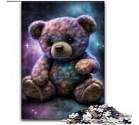 Puzzle per adulti 1000 orsetti artistici in legno, regalo perfetto per compleanni, feste, decorazioni per feste spaziali, 1000 pezzi(50x75cm)