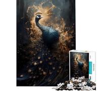 Puzzle per adulti 1000 Pavone Avventura Mitica Sfida da Completare Taglio di Precisione Gioco per Famiglia dai 14 anni in su (38x52cm)