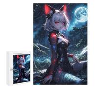 Puzzle Per Adulti 1000 PCS Anime Moonlight Cat Girl Puzzle Per Adolescenti Migliora La Memoria Difficile Da Completare Gioco Divertente Per Tutta La Famiglia 1000 PCS