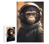 Puzzle Per Adulti 1000 PCS Ape in Space Suit Puzzle Per Adolescenti Giochi Per Famiglie Difficile Difficile Per È Ideale Come Regalo 1000 PCS