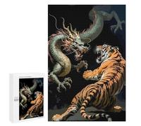 Puzzle Per Adulti 1000 PCS Dragon And Tiger Confrontation Puzzle Per Adulti Gioco Per Famiglie Decorazione Per La Casa Regali Unici Per Compleanno E Natale 1000 PCS