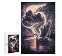 Puzzle Per Adulti 1000 PCS Enchanted Swan Lake Puzzle Per Adolescenti Migliora La Memoria Difficile Da Completare Gioco Divertente Per Tutta La Famiglia 1000 PCS