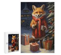 Puzzle Per Adulti 1000 PCS Fox Christmas Puzzle Per Adolescenti Giochi Per Famiglie Difficile Difficile Per È Ideale Come Regalo 1000 PCS
