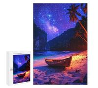 Puzzle Per Adulti 1000 PCS Galaxy Beach Night Scene Puzzle Per Adolescenti Taglio Di Precisione Difficile E Stimolante Regali Di Compleanno E Unici 1000 PCS