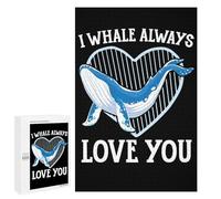 Puzzle Per Adulti 1000 PCS I Whale Always Love You Puzzle Per Adolescenti Giocattoli Fai Da Te Decorazione Per La Casa Regali Unici Di Compleanno E Natale 1000 PCS