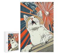 Puzzle Per Adulti 1000 PCS Japan Funny Cat Puzzle Per Adolescenti Giochi Per Famiglie Difficile Difficile Per È Ideale Come Regalo 1000 PCS