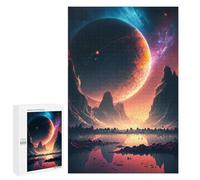 Puzzle Per Adulti 1000 PCS Mystical Cosmic Reflection Puzzle Per Adolescenti Giochi Rilassanti Regali Per Donne Regali Unici Per Compleanno E Natale 1000 PCS