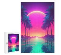 Puzzle Per Adulti 1000 PCS Neon Horizon Elegance Puzzle Per Adolescenti Giochi Per Famiglie Difficile Difficile Per È Ideale Come Regalo 1000 PCS