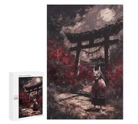 Puzzle Per Adulti 1000 PCS Oni Mask Torii Gate Enigma Per Adolescenti, Gioco di pensiero, Analisi E Logica 1000 PCS