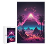 Puzzle Per Adulti 1000 PCS Puzzle A Pyramid in The Neon Sand Puzzle Per Adulti Giochi Per Famiglie Difficili Difficili Un'ottima Idea Come Regalo Per Tutta La Famiglia 1000 PCS
