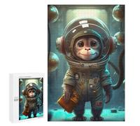 Puzzle Per Adulti 1000 PCS Puzzle Astronaut Space Monkey Ape Puzzle Gioco Rompicapo Ma Divertente E Umoristico È Ideale Come Regalo 1000 PCS