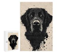 Puzzle Per Adulti 1000 PCS Puzzle Flat Black Ink Splatter Puzzle Per Adulti Gioco Rompicapo Analisi E Logica Interazione Genitore-figlio 1000 PCS