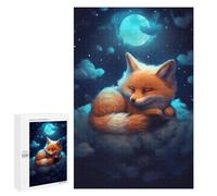 Puzzle Per Adulti 1000 PCS Puzzle Fox Dreams Under The Moonlight Puzzle Per Adulti Giochi Per Famiglie Difficili Difficili Un'ottima Idea Come Regalo Per Tutta La Famiglia 1000 PCS