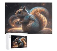 Puzzle Per Adulti 1000 PCS Puzzle Galactic Squirrel Cosmic Tail Puzzle Gioco Rompicapo Un'opera D'arte Regali Di Compleanno E Unici 1000 PCS