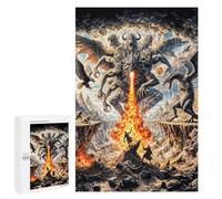 Puzzle Per Adulti 1000 PCS Puzzle Multi-Headed Dragon Battle Puzzle Gioco Rompicapo Ma Divertente E Umoristico È Ideale Come Regalo 1000 PCS