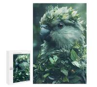 Puzzle Per Adulti 1000 PCS Puzzle Parrot Covered in Plants And Leaves Puzzle Gioco Rompicapo Un'opera D'arte Regali Di Compleanno E Unici 1000 PCS