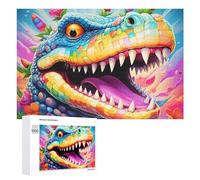 Puzzle Per Adulti 1000 PCS Puzzle Rainbow Lizard A Colorful Fantasy Creature Puzzle Gioco Rompicapo Un'opera D'arte Regali Di Compleanno E Unici 1000 PCS