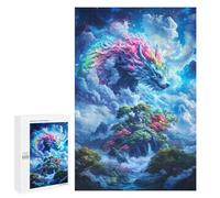 Puzzle Per Adulti 1000 PCS Puzzle Rainbow Wolf in The Clouds Puzzle Per Adulti Gioco Rompicapo Analisi E Logica Interazione Genitore-figlio 1000 PCS