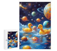 Puzzle Per Adulti 1000 PCS Puzzle Rubber Ducks on Space Puzzle Gioco Rompicapo Un'opera D'arte Regali Di Compleanno E Unici 1000 PCS