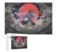 Puzzle Per Adulti 1000 PCS Puzzle Samurai Vs. Demons Epic Battle Scene Puzzle Gioco Rompicapo Un'opera D'arte Regali Di Compleanno E Unici 1000 PCS