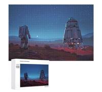 Puzzle Per Adulti 1000 PCS Puzzle Space Exploration Astronaut And Rocket on Mars Puzzle Giochi Divertenti Ma Divertenti E Umoristici Regali Unici Per Compleanno E Natale 1000 PCS