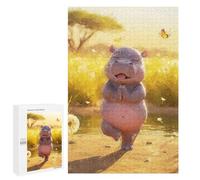 Puzzle Per Adulti 1000 PCS Puzzle Yoga Hippo in Nature Puzzle Gioco Rompicapo Ma Divertente E Umoristico È Ideale Come Regalo 1000 PCS