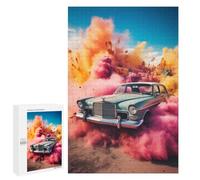 Puzzle Per Adulti 1000 PCS Retro Car Puzzle Per Adolescenti Giochi Per Famiglie Difficile Difficile Per È Ideale Come Regalo 1000 PCS