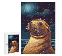 Puzzle Per Adulti 1000 PCS Retro Seal Pixel Art Puzzle Per Adolescenti Giochi Per Famiglie Difficile Difficile Per È Ideale Come Regalo 1000 PCS