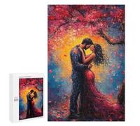 Puzzle Per Adulti 1000 PCS Romantic Couple Under Tree Puzzle Per Adolescenti Giocattolo Decorazione Da Parete Modello Da Assemblare Regali Per Amici E Familiari 1000 PCS