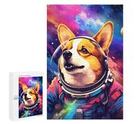 Puzzle Per Adulti 1000 PCS Space Dog Explorer-66 Puzzle Per Adolescenti Migliora La Memoria Difficile Da Completare Gioco Divertente Per Tutta La Famiglia 1000 PCS